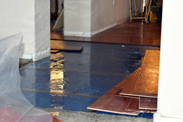 Professional Sewage Cleanup technician working in Hope, NJ